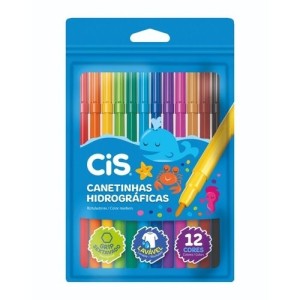 CANETINHA 12 CORES HIDROGRÁFICA LAVAVEL CIS