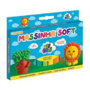 MASSA DE MODELAR 12 CORES UTI GUTI