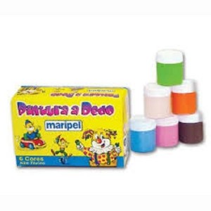 TINTA PINTURA A DEDO 15ML (6 CORES) MARIPEL