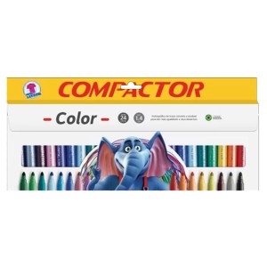 CANETINHA JUMBO 24 CORES HIDROGRAFICA - COMPACTOR