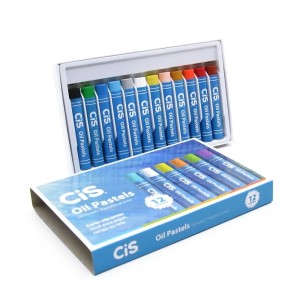 Giz Pastel Oleoso Pentel com 12 Cores - Cis
