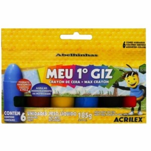 GIZ MEU PRIMEIRO GIZ 6 CORES - ACRILEX
